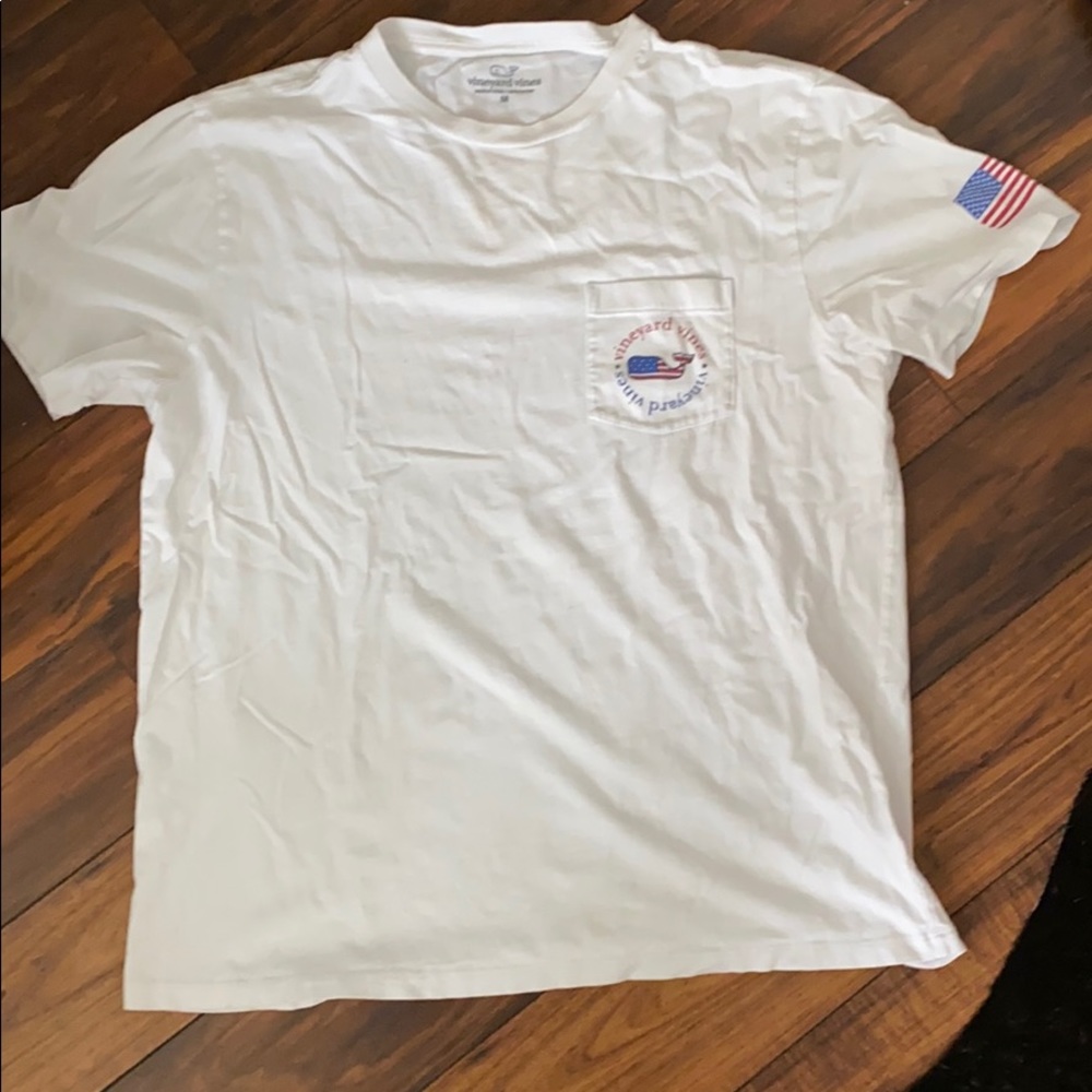 White American Flag Vineyard Vines T-Shirt